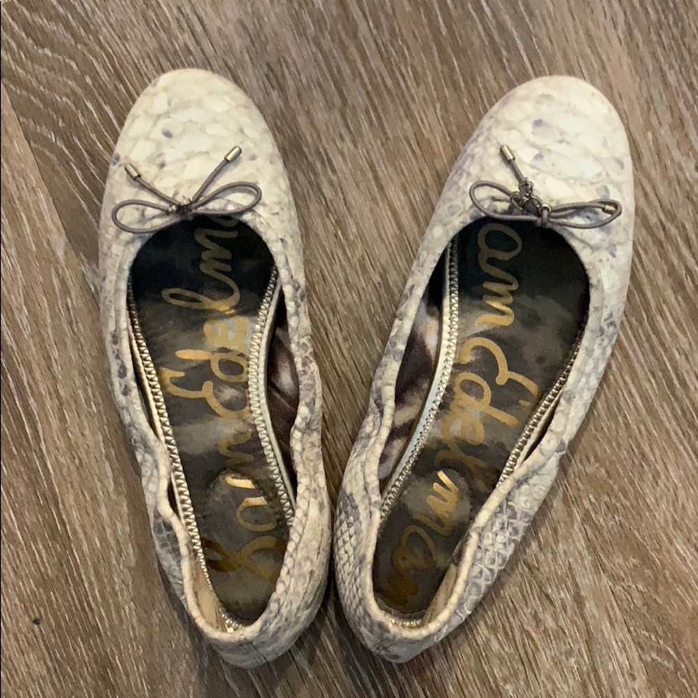 Sam Edelman snakeskin flats, 6